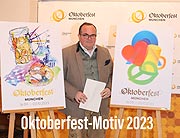Oktoberfest-Plakatwettbewerb 2023: Manfred Escher gestaltet das Wiesnplakat 2023  (©Foto:Martin Schmitz)